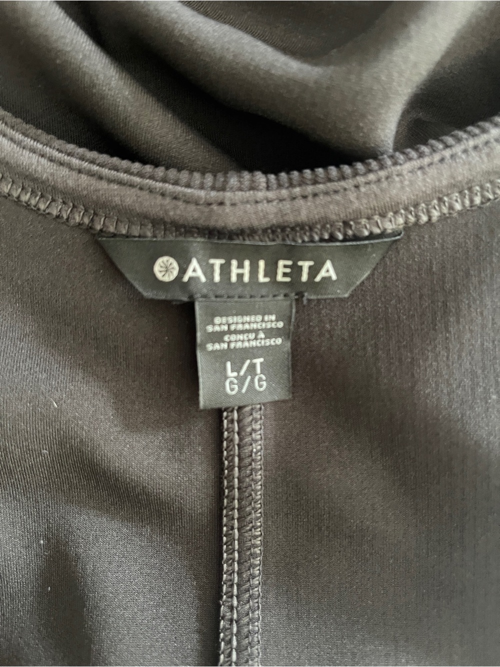 Athleta SeaSoft Midi Dress in Navy - sz L tall  - NWT - Picture 8 of 12